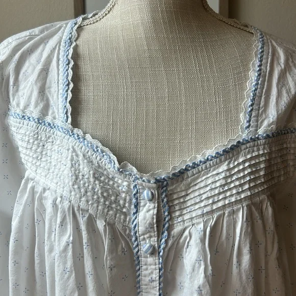 Eileen West Long Sleeve Cotton Nightgown - Picture 3 of 12
